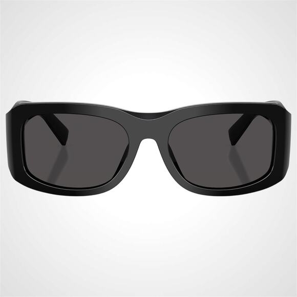 Dolce&Gabbana DG4513 L (55 - 21) with Grey lenses and Black  New Dolce & Gabbana Sunglasses Black Rectangle Square Gold Gray Lens New